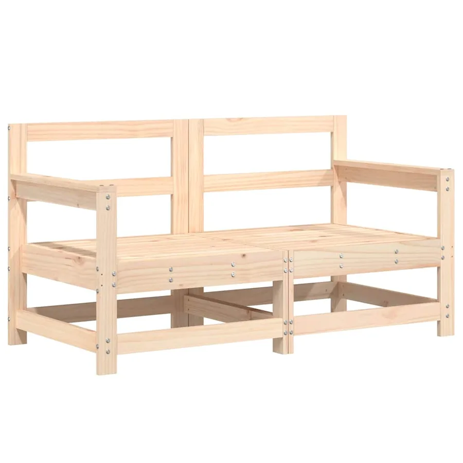 Salon de jardin 7 pcs Bois de pin massif - 3
