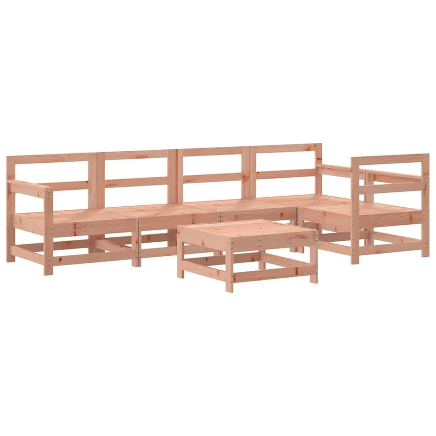 Salon de jardin 6 pcs bois massif douglas - 2