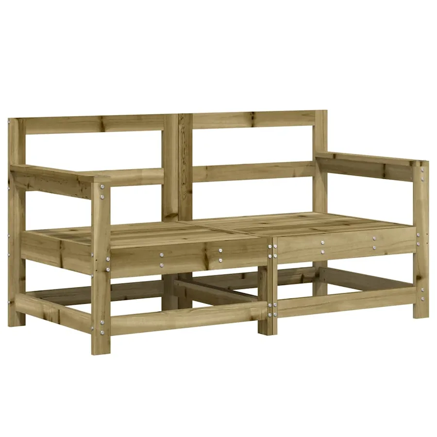 Salon de jardin 6 pcs bois de pin imprégné - 4