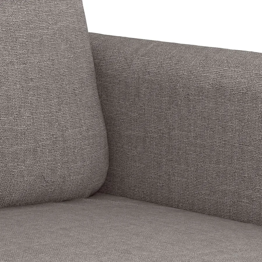 Ensemble de canapés 2 pcs avec coussins Taupe Tissu - 5