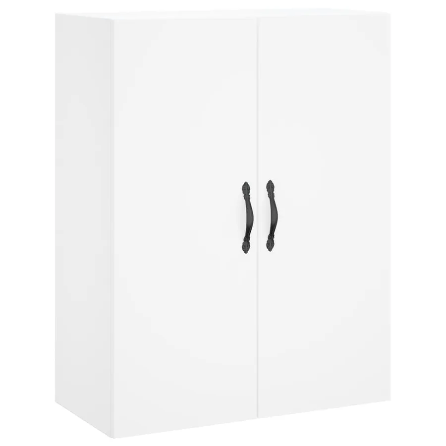 Armoires murales 2 pcs blanc bois d'ingénierie - 5