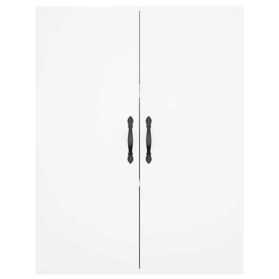 Armoires murales 2 pcs blanc bois d'ingénierie - 6