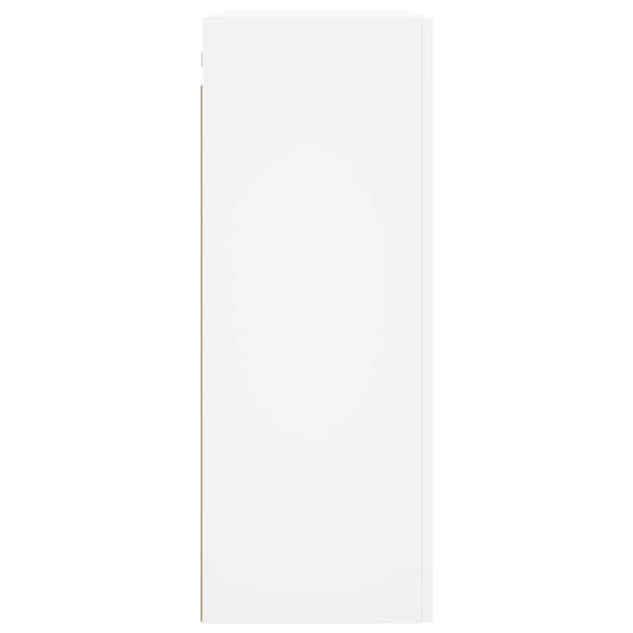 Armoires murales 2 pcs blanc bois d'ingénierie - 7