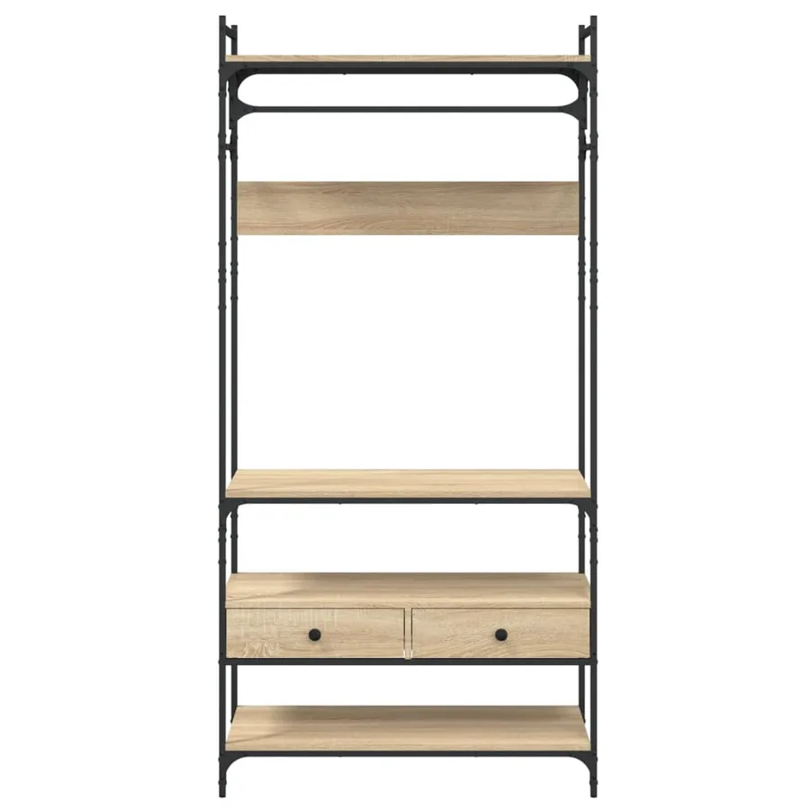 Armoire à tiroirs chêne sonoma 89x39x184,5 cm bois d'ingénierie - 6