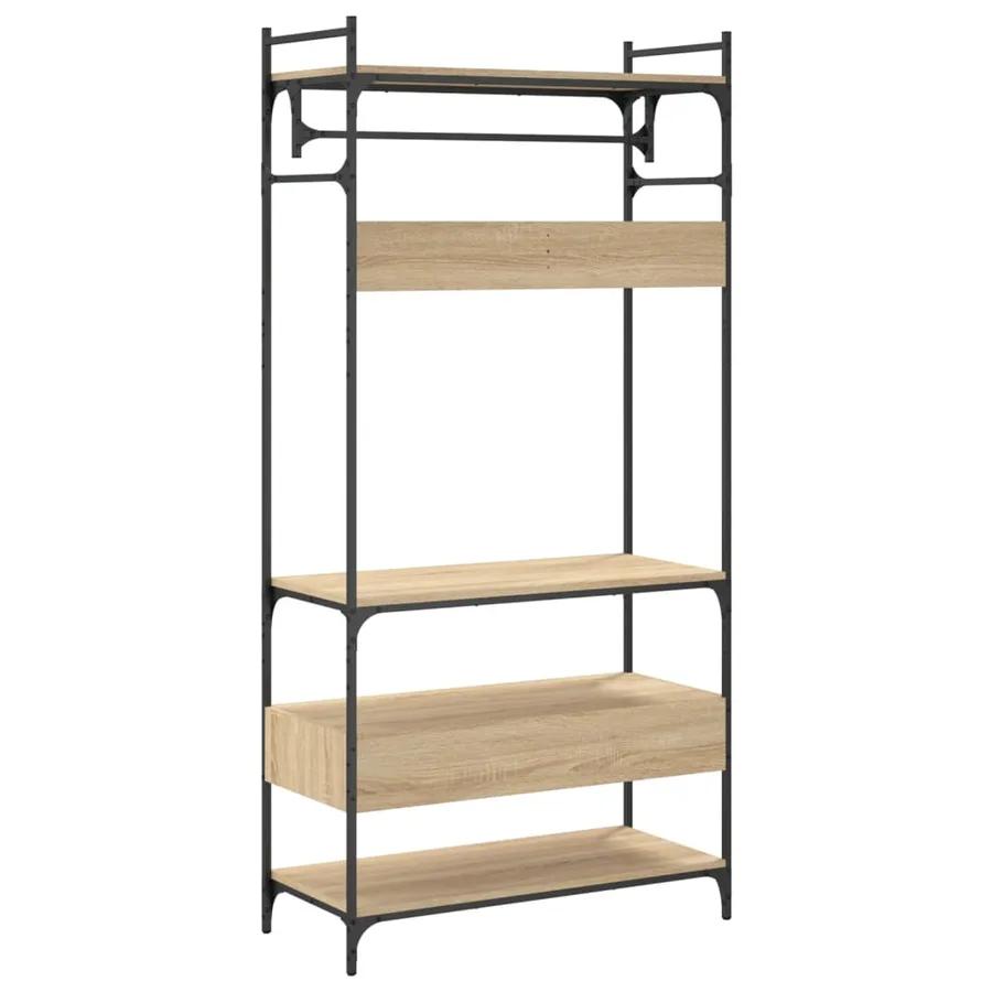 Armoire à tiroirs chêne sonoma 89x39x184,5 cm bois d'ingénierie - 8