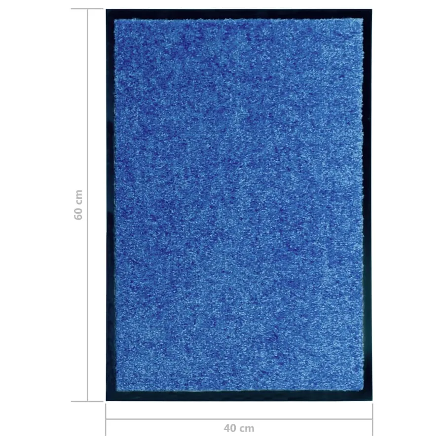 Paillasson lavable Bleu 40x60 cm - 6