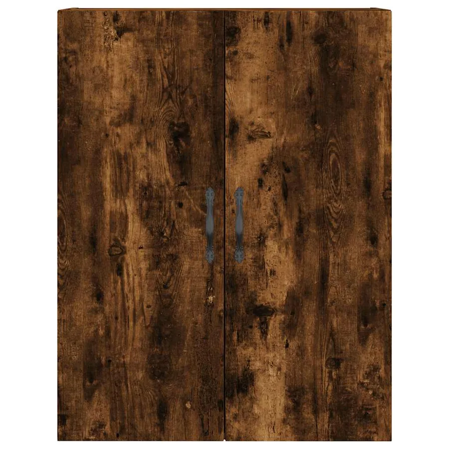 Armoire murale chêne fumé 69,5x34x90 cm bois d'ingénierie - 7