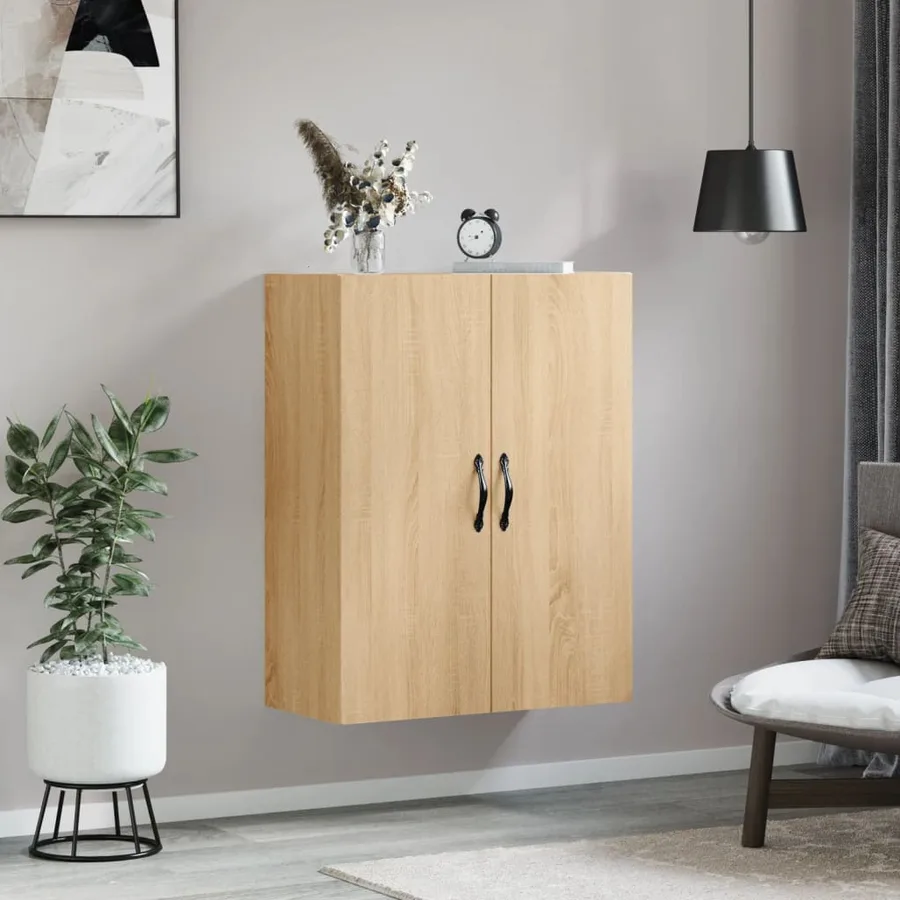 Armoire murale chêne sonoma 69,5x34x90 cm bois d'ingénierie - 3