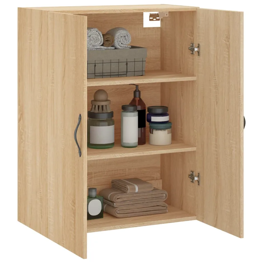 Armoire murale chêne sonoma 69,5x34x90 cm bois d'ingénierie - 5