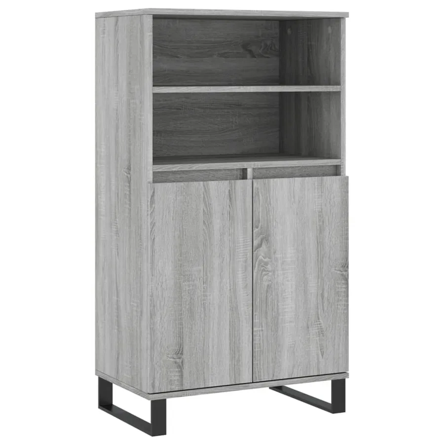 Buffet haut Sonoma gris 60x36x110 cm Bois d'ingénierie - 2