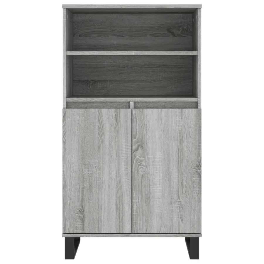 Buffet haut Sonoma gris 60x36x110 cm Bois d'ingénierie - 6