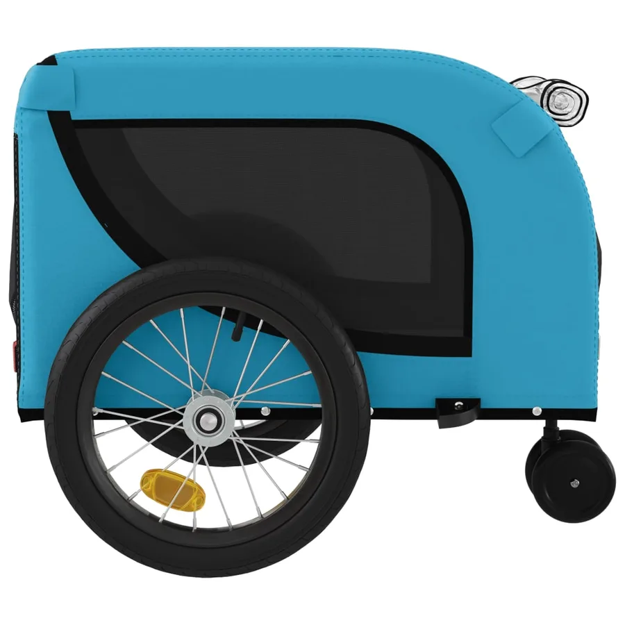 Remorque de vélo pour animaux de compagnie bleu et noir - 6