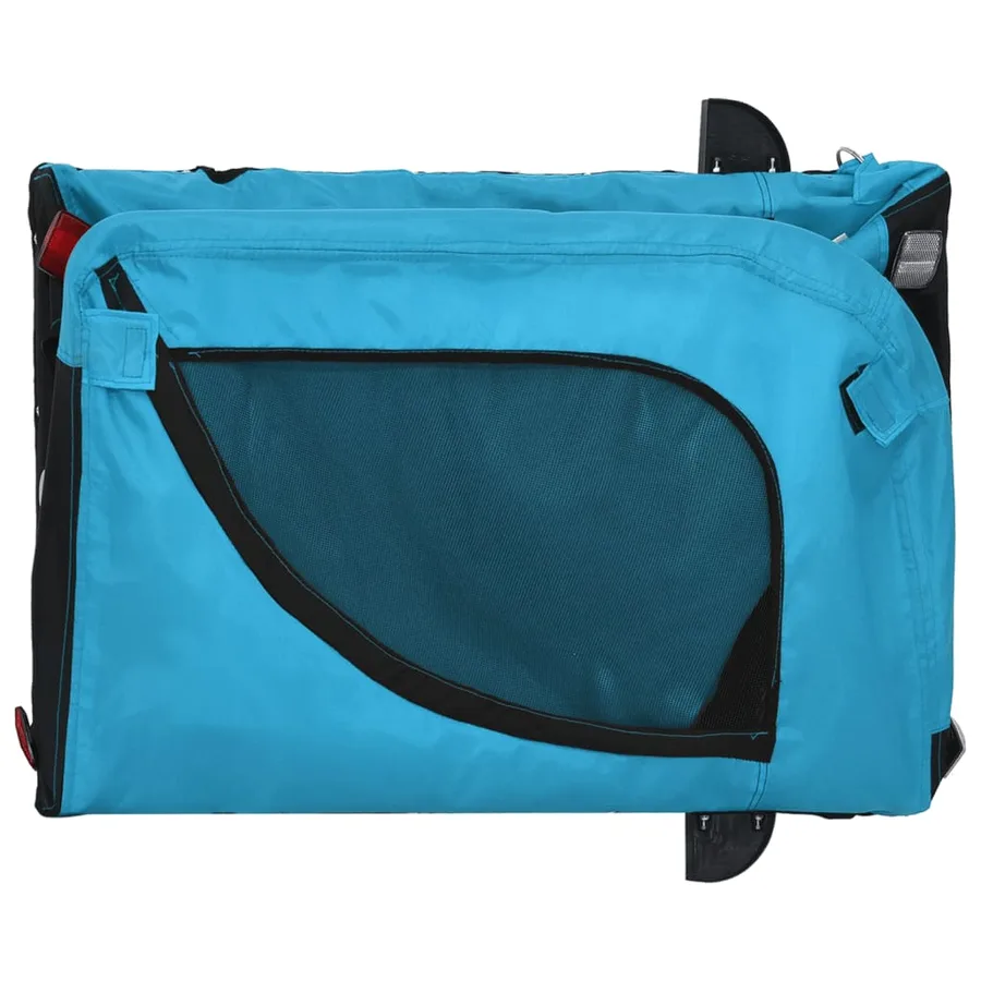 Remorque de vélo pour animaux de compagnie bleu et noir - 8