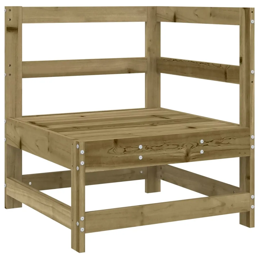 Salon de jardin 6 pcs bois de pin imprégné - 5