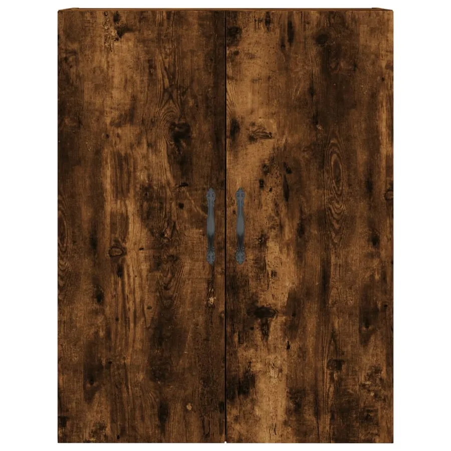 Buffet haut Chêne fumé 69,5x34x180 cm Bois d'ingénierie - 6