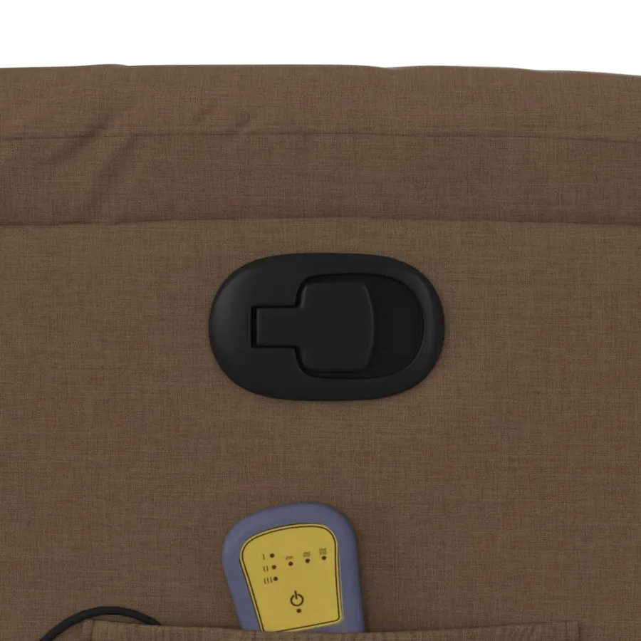 Fauteuil de massage inclinable Marron Tissu - 10