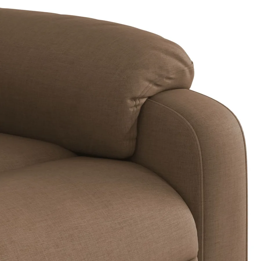 Fauteuil de massage inclinable Marron Tissu - 9