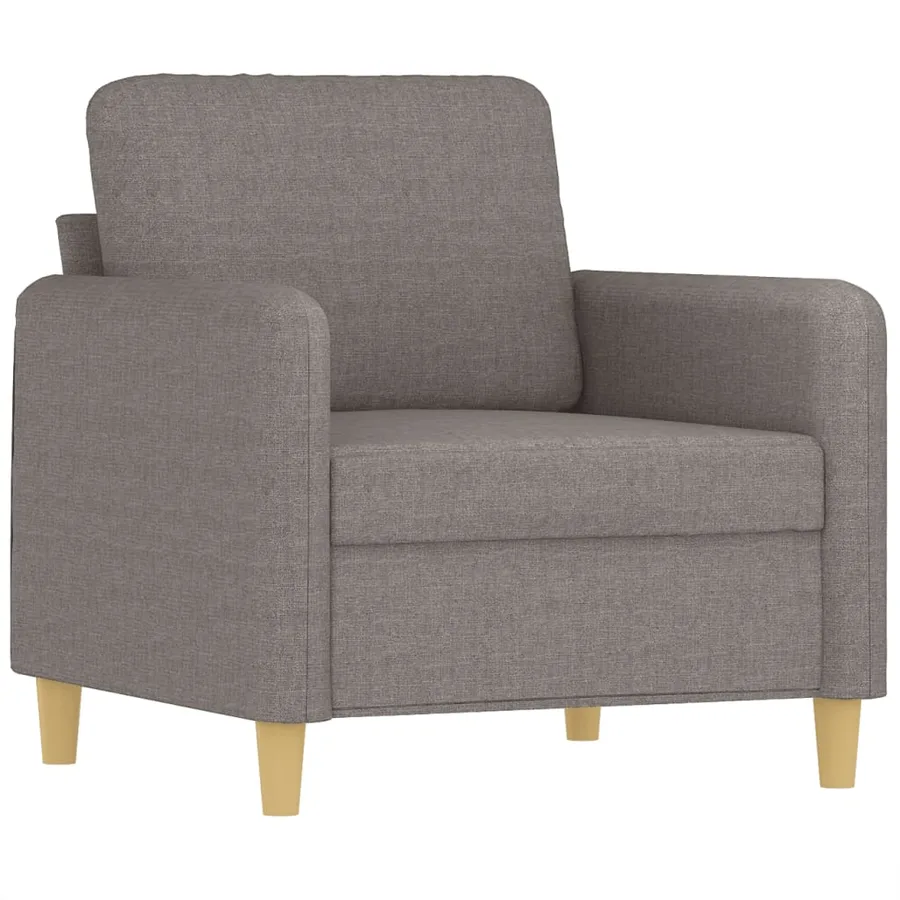 Ensemble de canapés 4 pcs avec coussins taupe tissu - 3