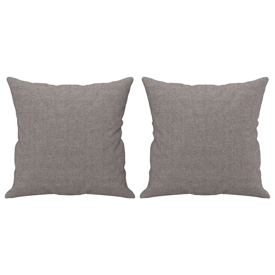 Ensemble de canapés 4 pcs avec coussins taupe tissu - 9
