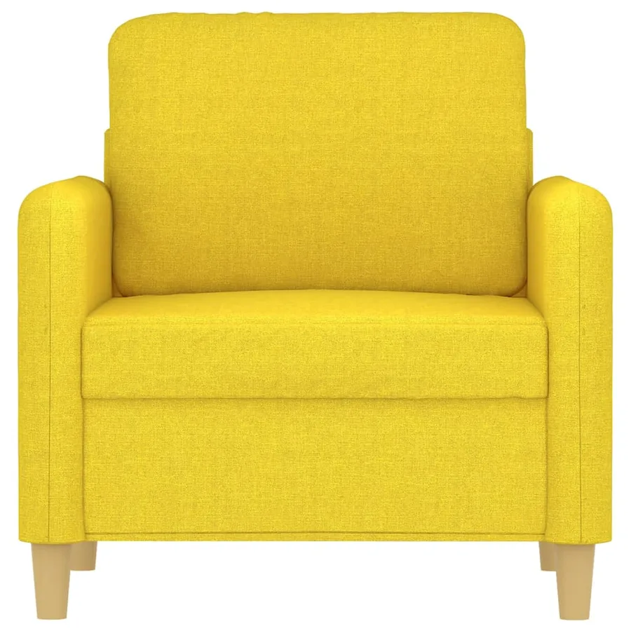 Fauteuil Jaune clair 60 cm Tissu - 3