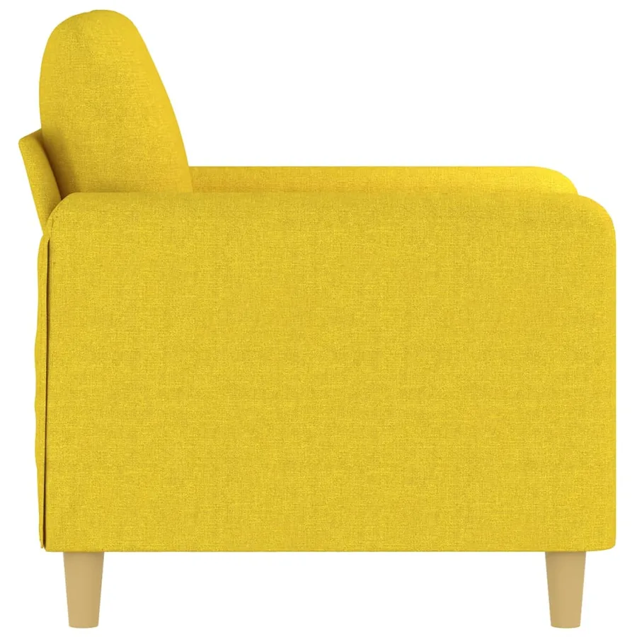 Fauteuil Jaune clair 60 cm Tissu - 4