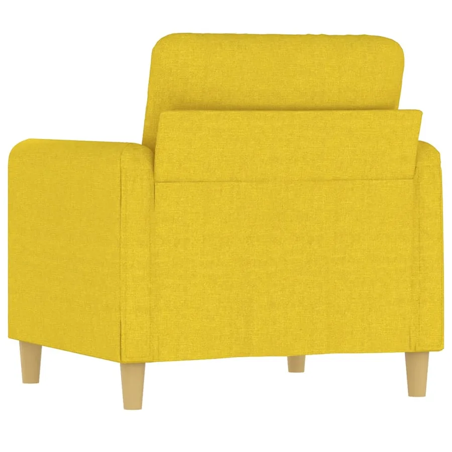 Fauteuil Jaune clair 60 cm Tissu - 5