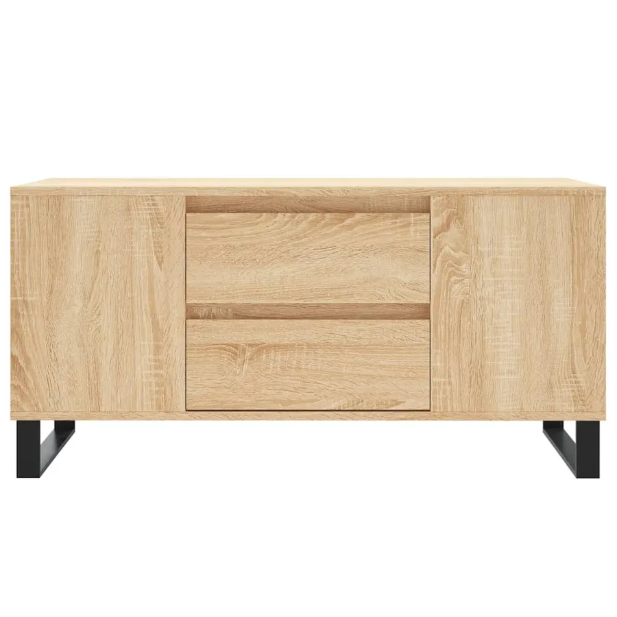 Table basse chêne sonoma 102x44,5x50 cm bois d'ingénierie - 5