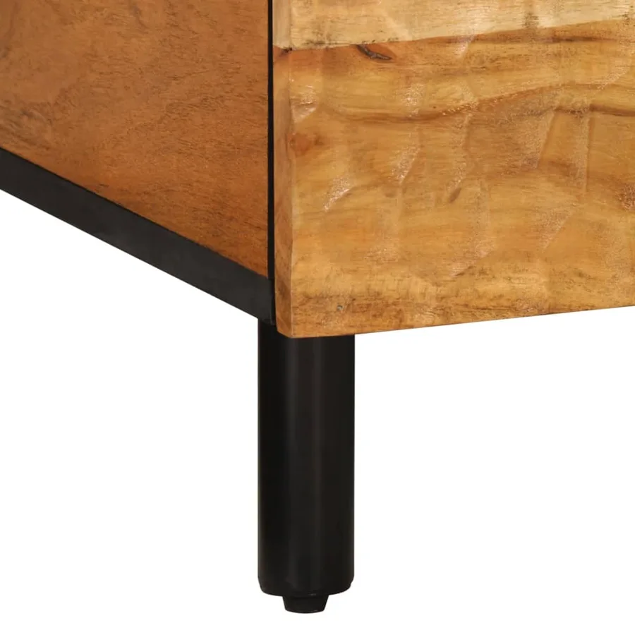 Table basse 80x50x40 cm bois massif d'acacia - 11