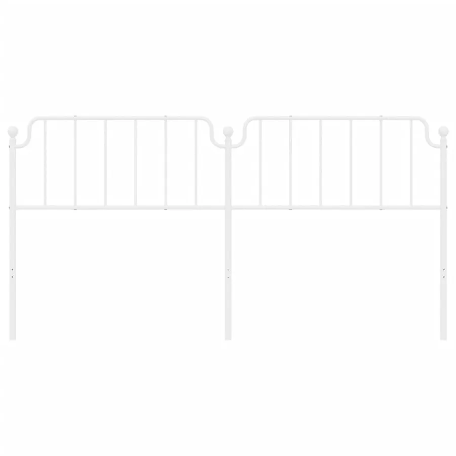 Tête de lit de remplacement métal blanc 200 cm - 3