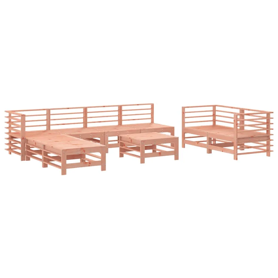 Salon de jardin 9 pcs bois massif douglas - 2
