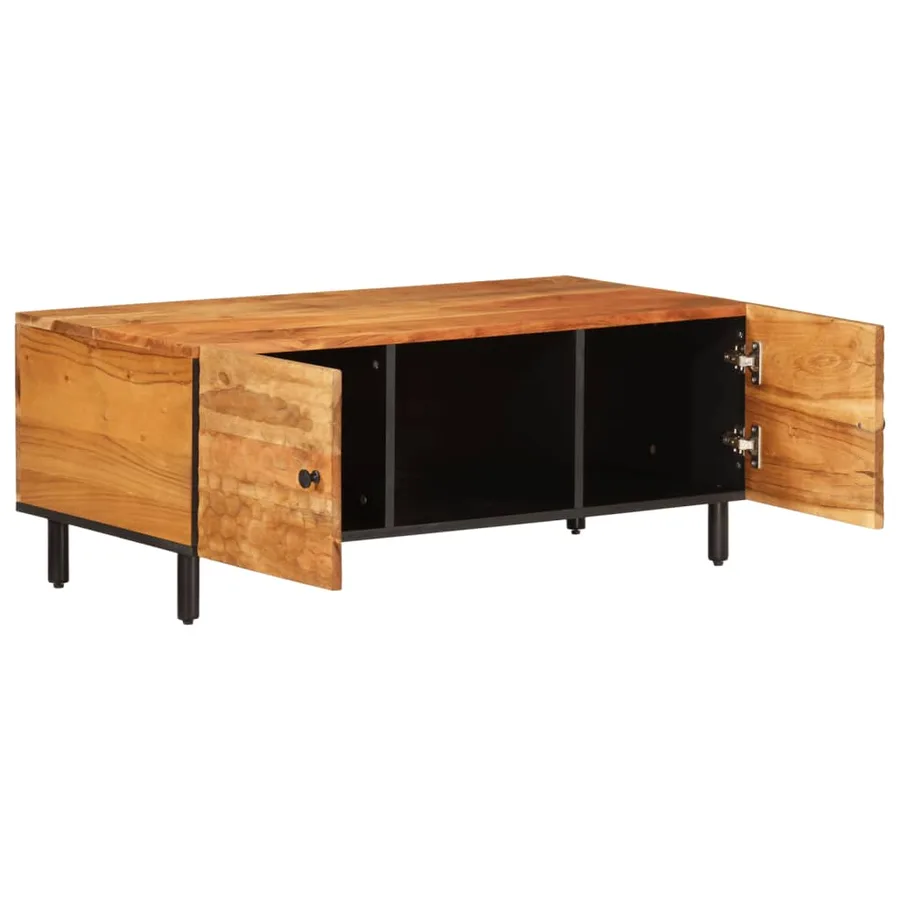 Table basse 100x54x40 cm bois massif d'acacia - 4