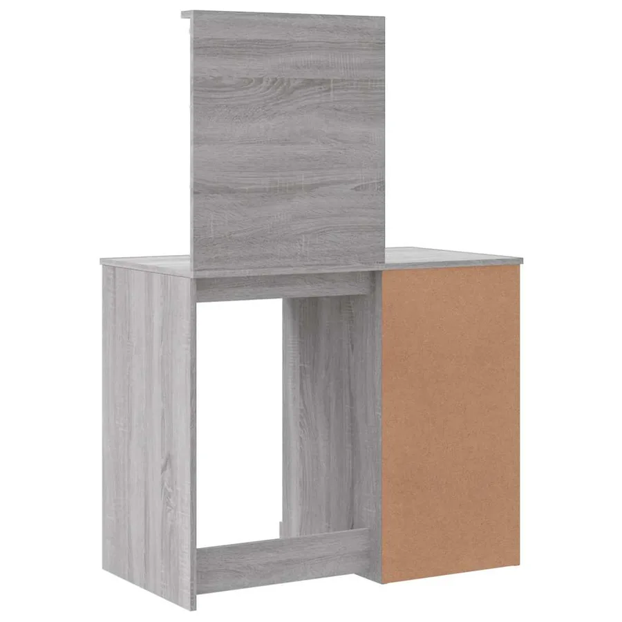 Coiffeuse avec lumières LED sonoma gris 90x42x132,5 cm - 7
