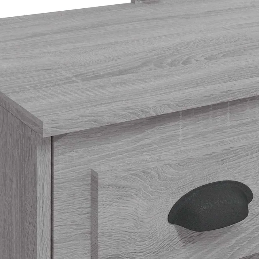 Coiffeuse avec lumières LED sonoma gris 90x42x132,5 cm - 8