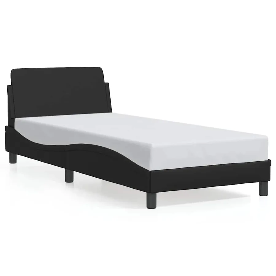 Cadre de lit Dover noir 80x200 cm similicuir - 2