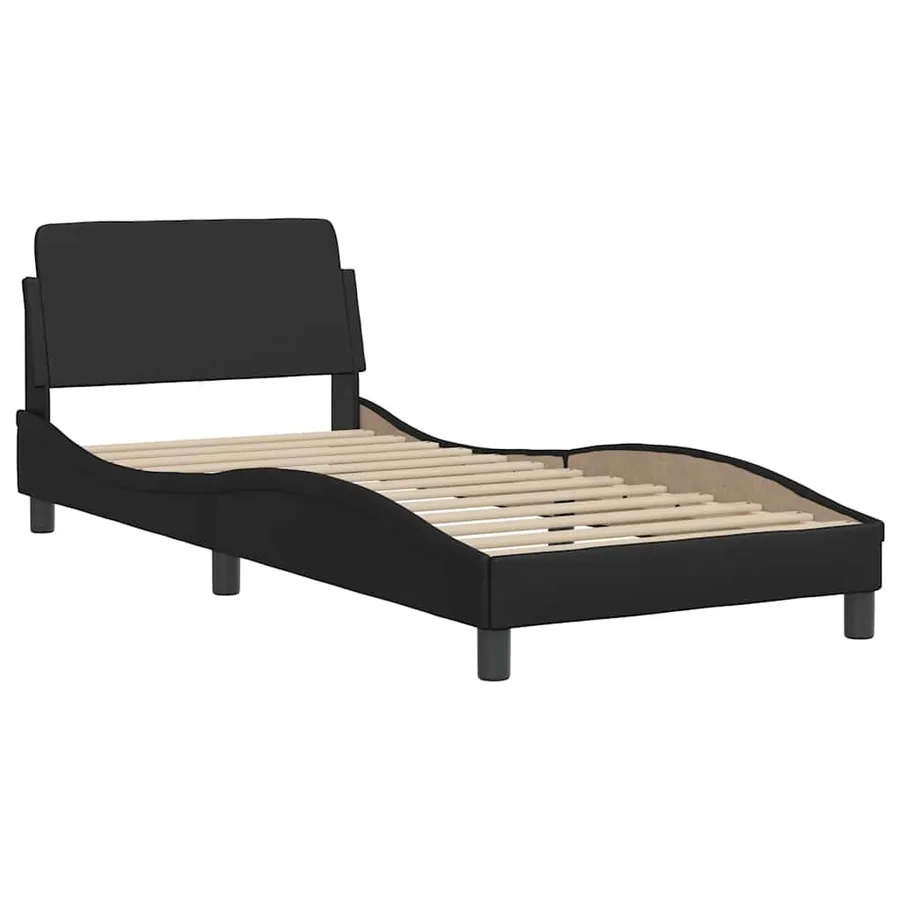 Cadre de lit Dover noir 80x200 cm similicuir - 3