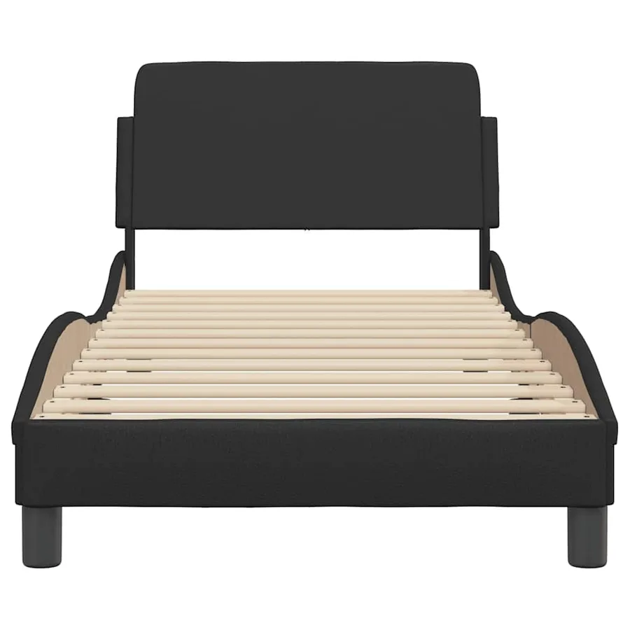Cadre de lit Dover noir 80x200 cm similicuir - 4