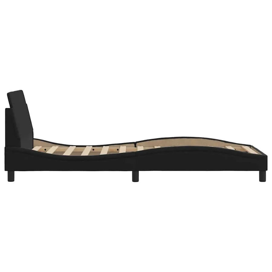 Cadre de lit Dover noir 80x200 cm similicuir - 5