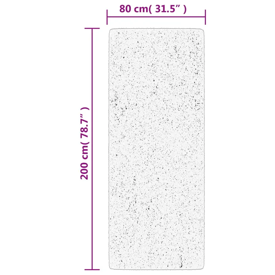 Tapis OVIEDO à poils courts vert 80x200 cm - 10