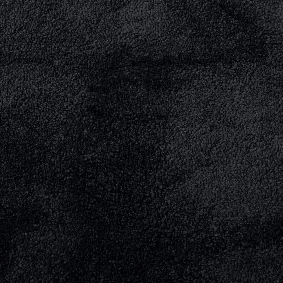 Tapis OVIEDO à poils courts noir 200x200 cm - 2