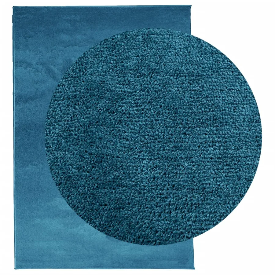 Tapis OVIEDO à poils courts turquoise 200x280 cm - 3