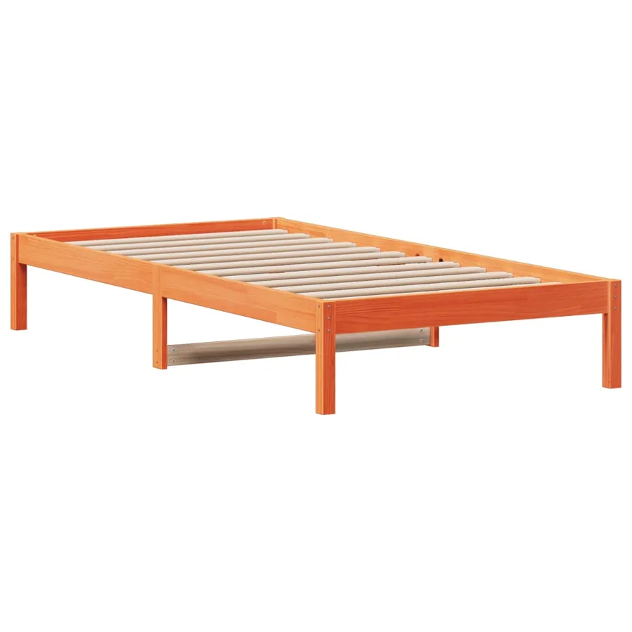 Lit de jour sans matelas cire marron 90x200 cm bois pin massif - 3