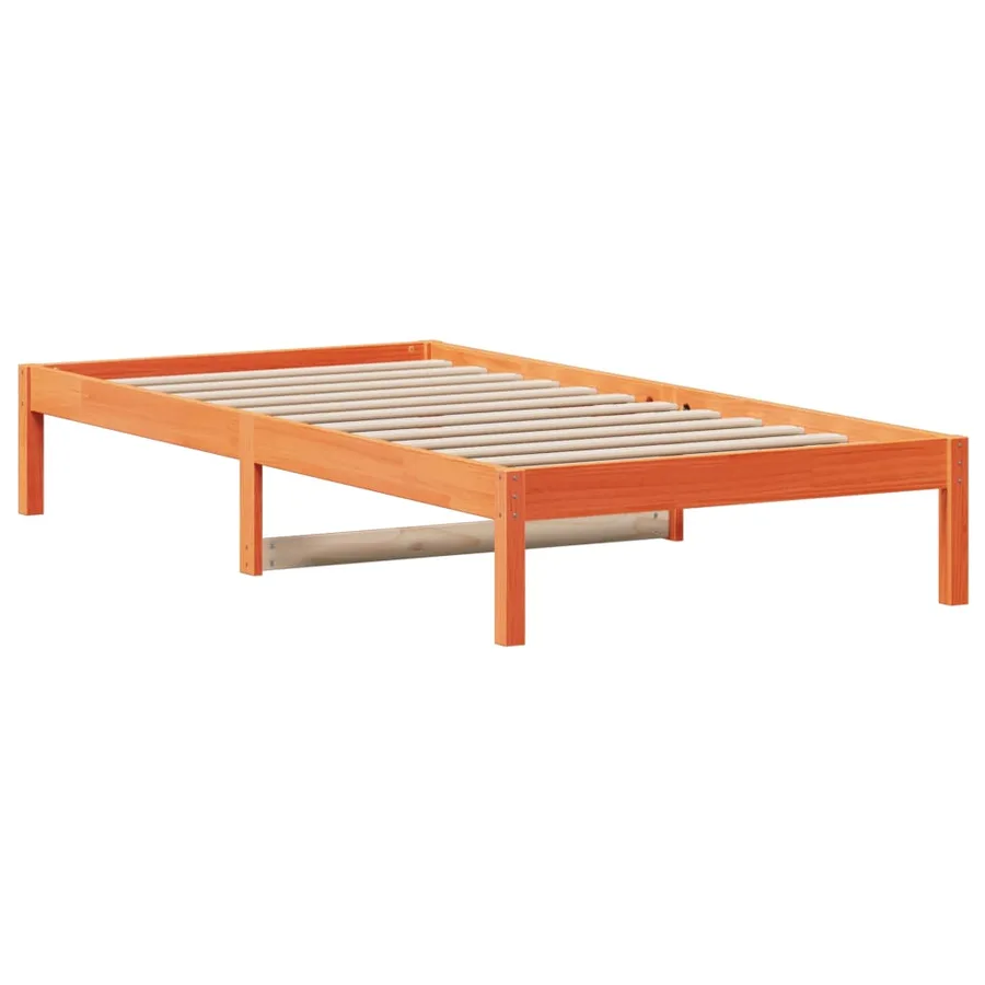 Lit de jour sans matelas cire marron 90x200 cm bois pin massif - 6