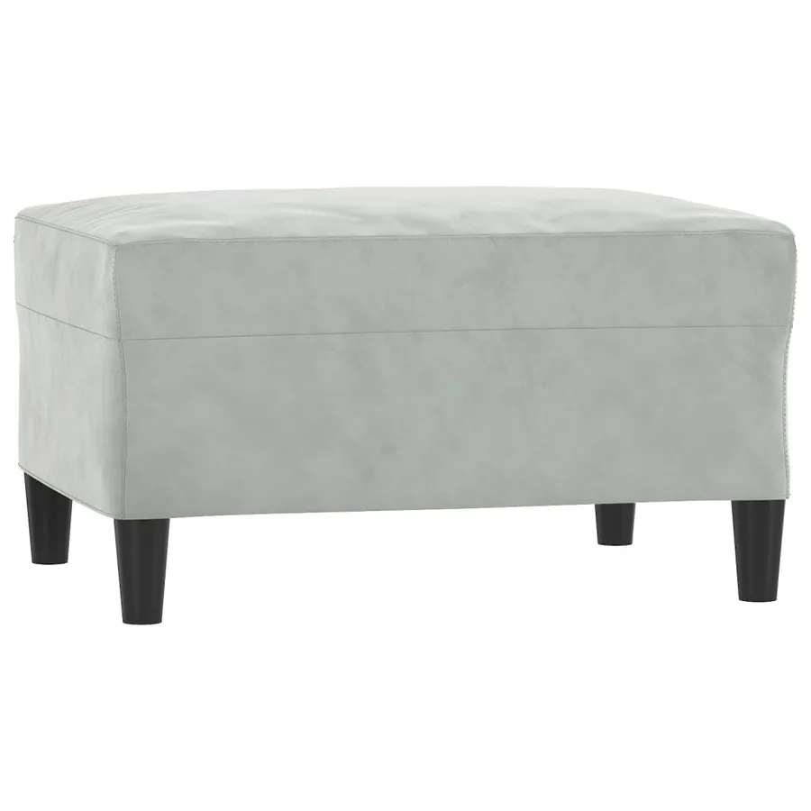 Ensemble de canapés 4 pcs avec coussins Gris clair Velours - 6
