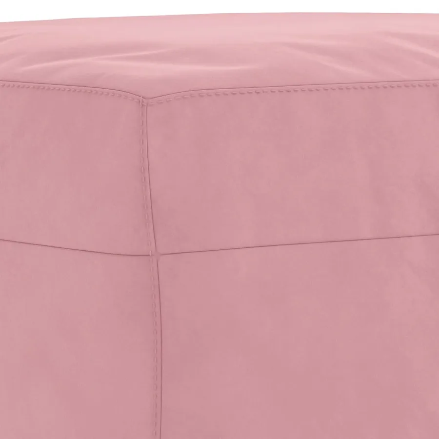 Ensemble de canapés 3 pcs avec coussins Rose Velours - 6