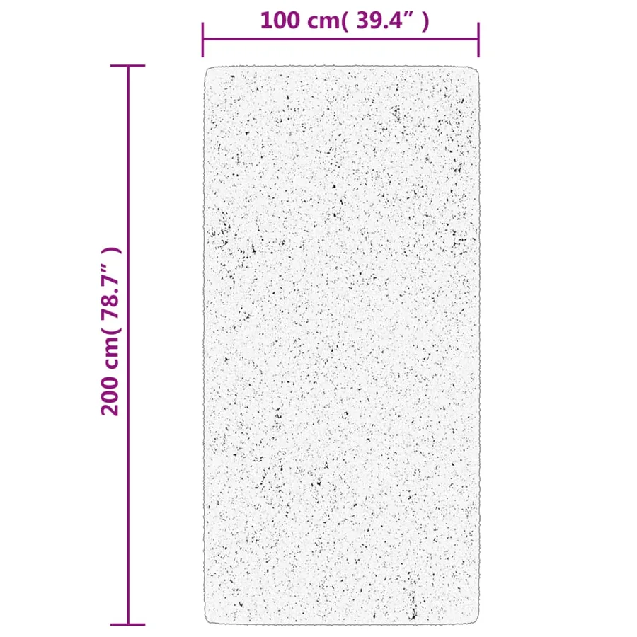 Tapis OVIEDO à poils courts vert 100x200 cm - 10