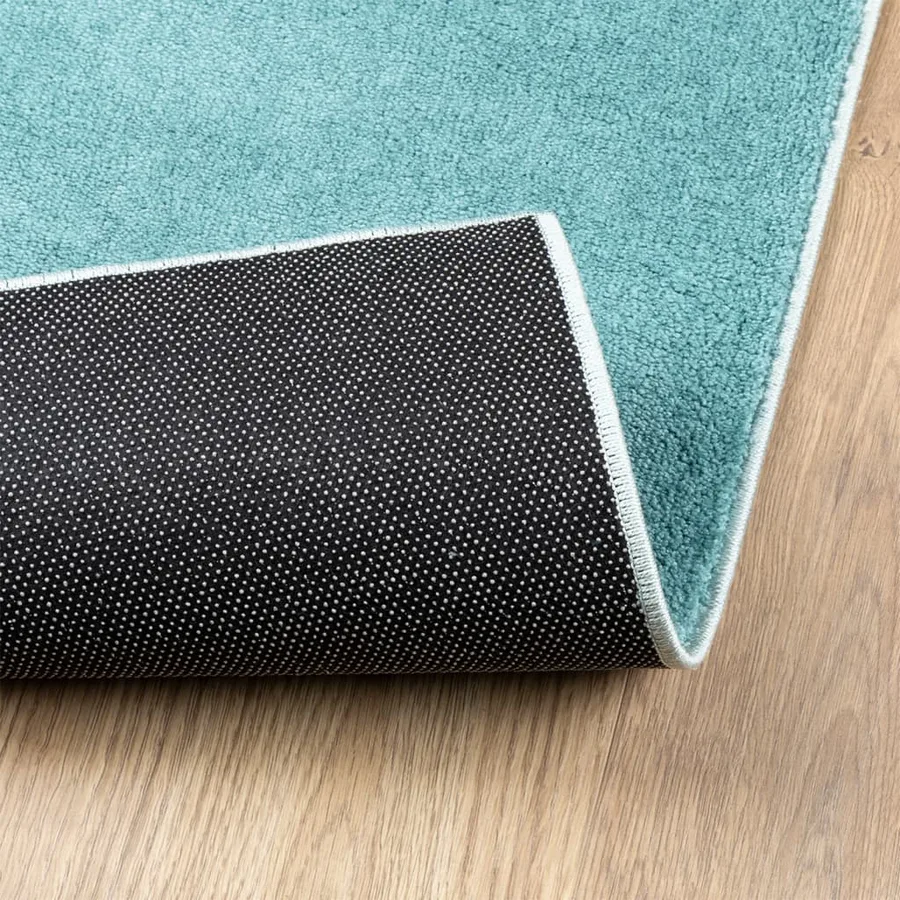 Tapis OVIEDO à poils courts vert 100x200 cm - 5