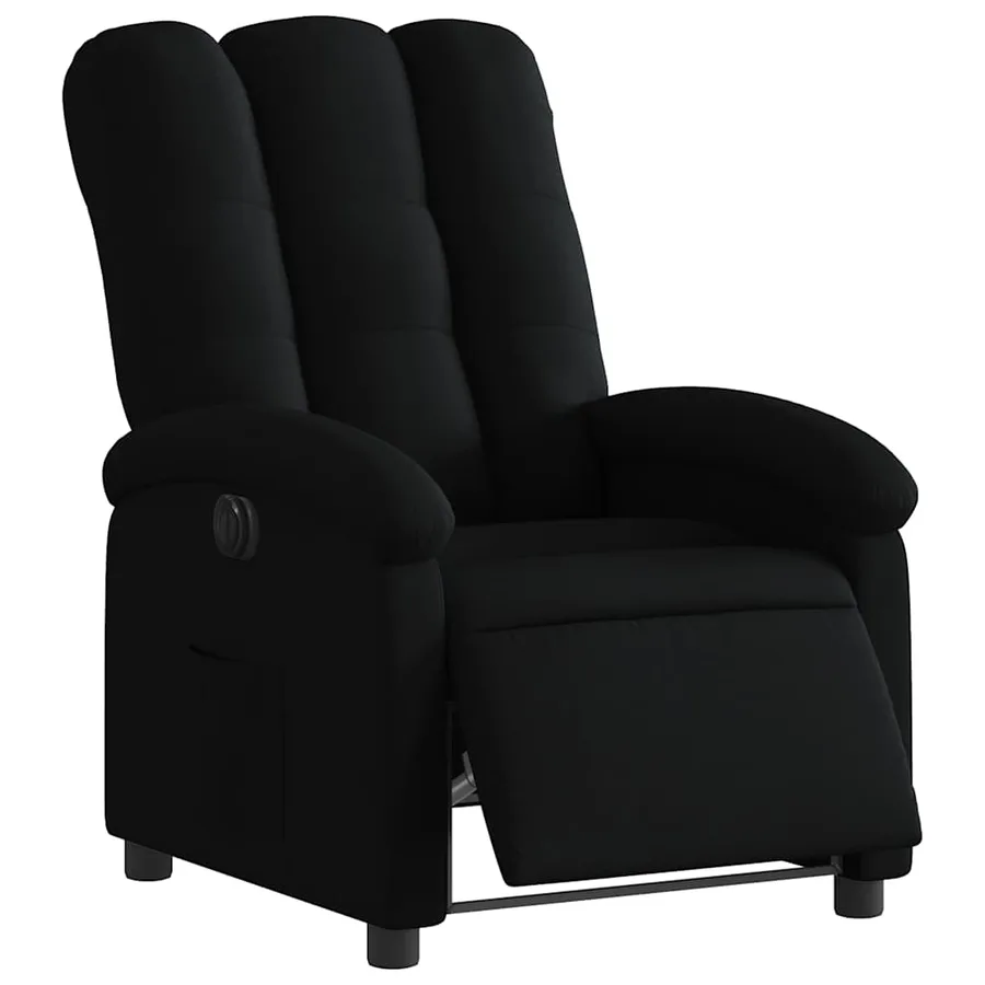 Fauteuil inclinable électrique Noir Tissu - 3