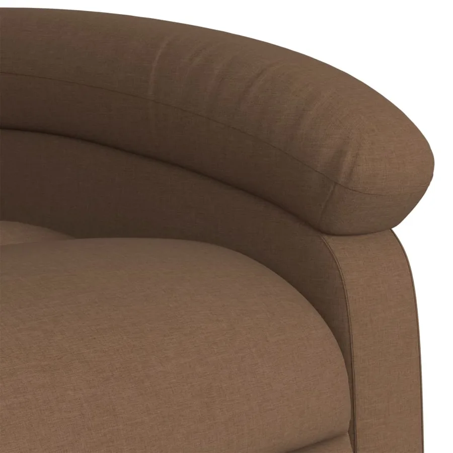 Fauteuil inclinable électrique Marron Tissu - 11
