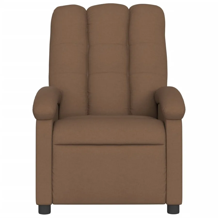 Fauteuil inclinable électrique Marron Tissu - 9