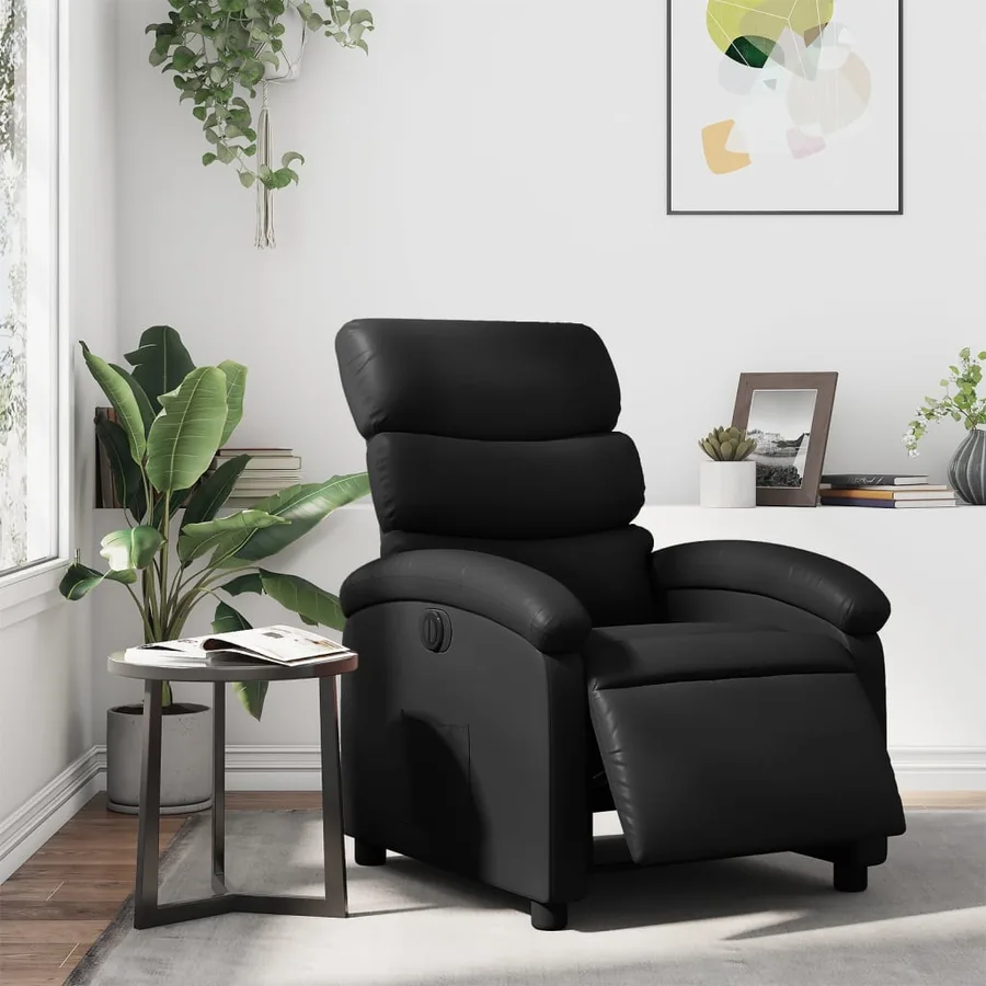 Fauteuil inclinable électrique Noir Similicuir - 16